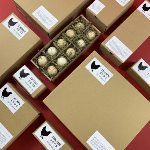 Buy cheap Customized Paper Egg Packaging Boxes for 12 Holes Stackable Chicken Ostrich Gift Drawer from wholesalers