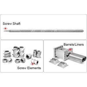 38CrMoAlA/W6Mo5Cr4V2/Cr26MoV Customized Screw Elements Of Twin Screw Extruder