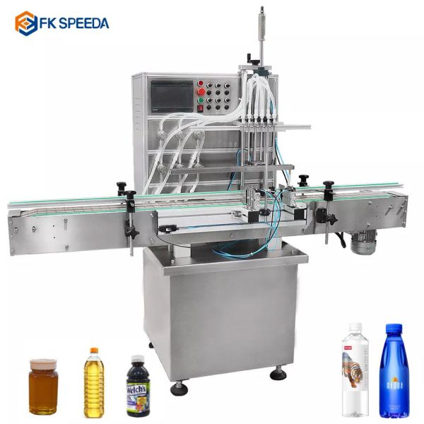 Quality 6000 bph 4 Head Bottle Liquid Detergent Filling Machine for Customer Requirements FKF815 for sale