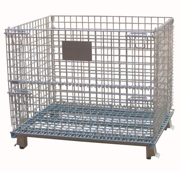Buy cheap Heavy Duty Galvanized Collapsible Stackable Wire Mesh Storage Cages from wholesalers