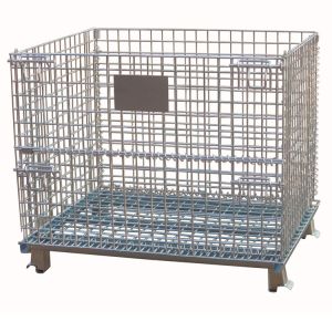 Buy cheap Heavy Duty Galvanized Collapsible Stackable Wire Mesh Storage Cages from wholesalers
