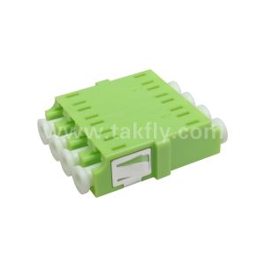 Buy cheap LC Quad Fiber Optic Adapter Singlemode Multimode APC UPC from wholesalers