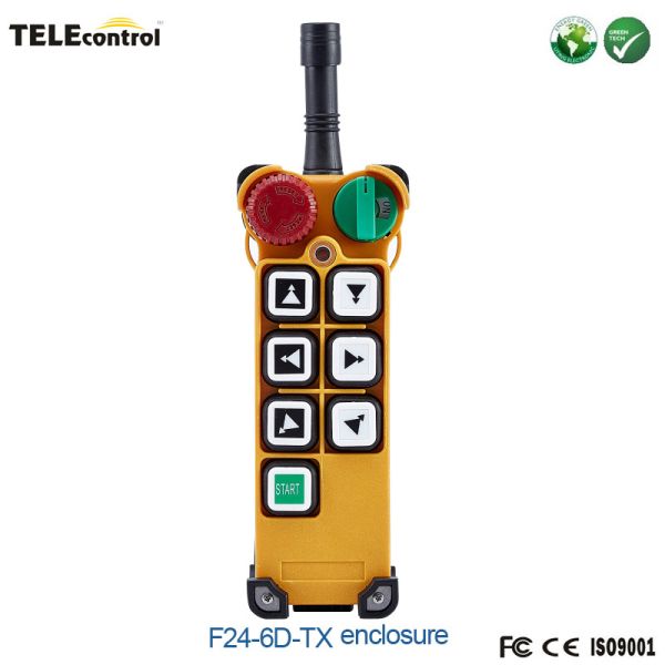 Buy cheap telecontrol 6 double speed pushbuttons F24-6D EOT crane remote controller transmitter enclosure from wholesalers