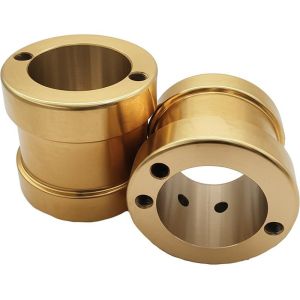 Flanged Aluminum Bronze Bushings | Custom CNC Machined Bronze Bearing Sleeves