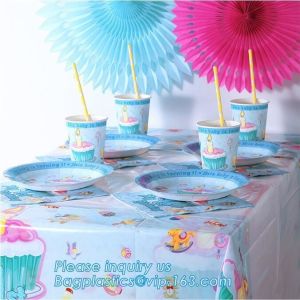 Buy cheap cheap price embossed surface transparent disposable plastic table covers,54