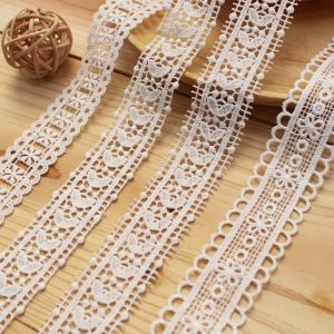 Buy cheap OEM Polyester White Embroidery Lace Trim Edges For Dress from wholesalers