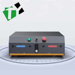 Buy cheap 0-40°C Environment AGV Automated Guided Vehicle Trackless Transfer Cart with Battery Power Source from wholesalers