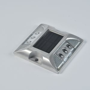 Buy cheap Solar Road Stud 105x105mm IP68 Aluminum Alloy with 0.3W Solar Panel from wholesalers