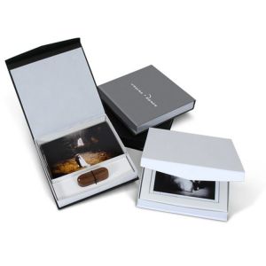 Buy cheap Custom Logo Printing Empty Cardboard Usb Flash Drive Presentation Box from wholesalers