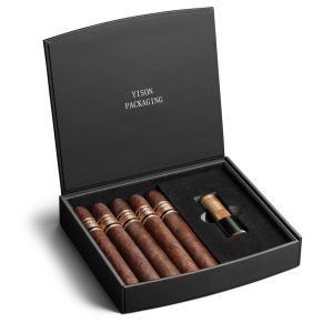 Custom Printed Luxury Cardboard Cigar Box Packaging With Logo