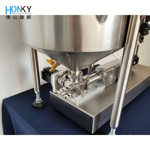 Desktop Massage Cream Paste Syringe Filling Machine With Servo Ceramic Piston