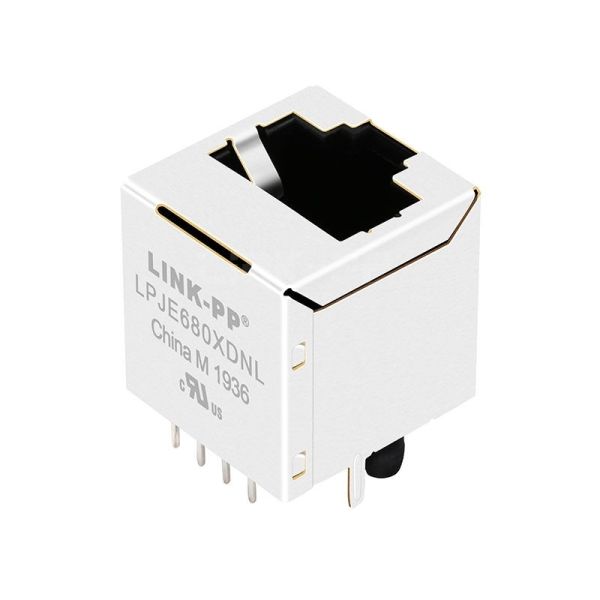 Quality LPJE680XDNL Without Led Vertical 8P8C RJ45 Jack without Integrated Magnetics for sale