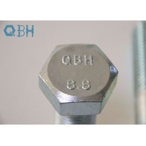 DIN 931 half thread Hexagon head hex bolts with shank class4.8 class 8.8 class