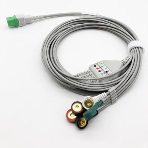 Buy cheap 12 Pin Connector ECG Cable AHA Compatible For Mindray Datascope Passport V V12 V21 from wholesalers