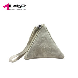 Buy cheap Canvas Personalised Womens Bags Triangle Coin Purse Pouch Wear Resistant from wholesalers