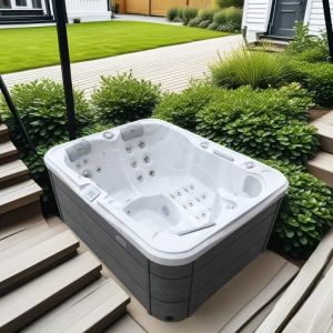 Buy cheap 3-4 Persons Jacussii Outdoor Spa Hot Tub with LED Lights and Energy- Design from wholesalers