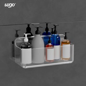 Buy cheap WGO 280mm Washable Fixed Bathroom Caddy Holder Gel Suction Shower Caddy from wholesalers