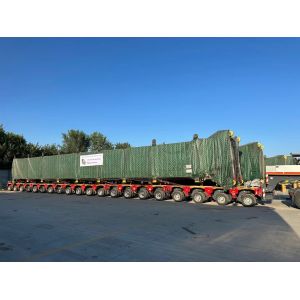 8PCS / Axis Heavy Load Adjustable Hydraulic Modular Trailer For Transportation