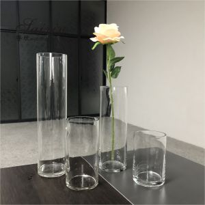 Buy cheap Wholesale cheap wedding decoration different height glass cylinder vase from wholesalers