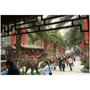 Electric Life Size Robot Realistic Animatronic Dinosaur Can Interactive