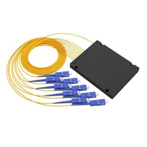Buy cheap 1x16 PLC Fiber Optic Splitter in FTTX Plastic Box with SC LC FC ST APC UPC PC Connector from wholesalers