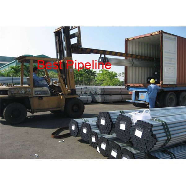 BS1387 IS 1239 ERW Steel Pipe , HFI Inspection Galvanized Tubing