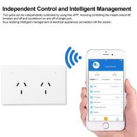 China Glomarket Tuya Au Smart Wifi Socket Timer Wireless Power Plug Socket With 2 Usb Work With Alexa And Google Home for sale