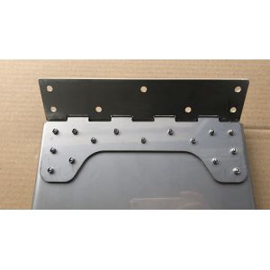 Polished 304SS Boat Steering Components 12x9 Trim Tabs Assembly