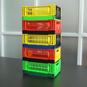 Buy cheap 5L Plastic Folding Crates For Vegetables Fruits And Sundries from wholesalers