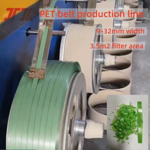 China 30KW Power PET Package Box Strap Extrusion Making Machine With 3.5m2 Filter Area 80 Mesh on sale