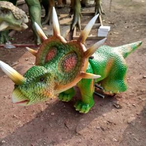 Theme Park Best Animatronic Dinosaur Ride Sunproof / Weather Resistant