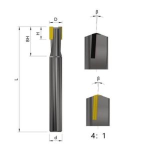 Buy cheap Diamond Helical End Mill Mirror Finish PCD MCD Diamond Tools Ra0.05μM 5-10x Lifespan from wholesalers