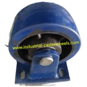 Buy cheap Extra Heavy Duty Cast Iron Rubber Casters 700kgs from wholesalers