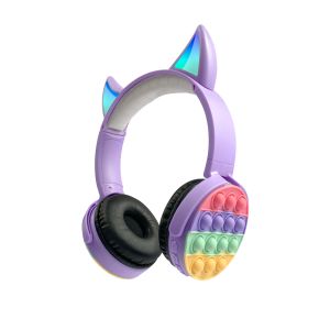 12m Noise Cancelling Bluetooth Headphones With Pop Bubbles Silicone Push Pop Toy