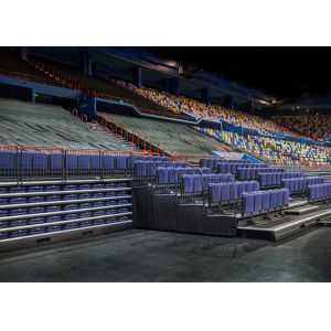 Buy cheap Event Center Retractable Indoor Bleachers With Multi Functional Upholstered from wholesalers