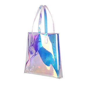 Buy cheap Shiny Holographic PVC bulk cosmetic bags Handbag from wholesalers
