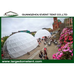 20m Diameters Round Geodesic Dome Tents With Clear PVC Fabric