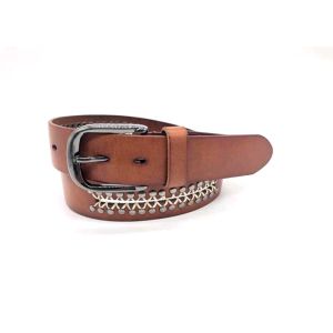 Buy cheap Custom Studded Genuine Leather Belt For Men 38mm Width from wholesalers