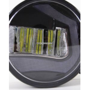 Fiat Doblo car front fog light DRL LED daytime driving lights upgrade