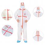 Buy cheap Non Woven Protective Sms Hazmat Suit Lightweight Insulated Taped Disposable Overalls For Asbestos Removal from wholesalers