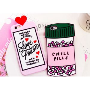 Chill pills love options silicone Case For iPhone 4 5s 6 plus 7 SAMSUNG s5 s4 S6