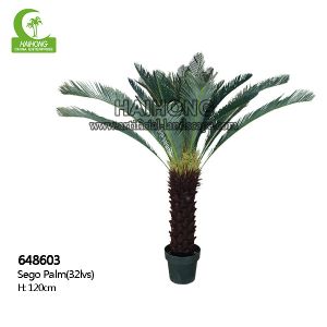 Buy cheap Single Head Aesthetic 120cm Artificial Sago Palm Trees For Outdoor from wholesalers