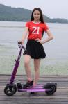 Buy cheap 350W Mini Purple Folding Electric Scooter , Foldable Mobility Scooter For Adults from wholesalers