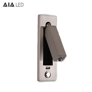 Buy cheap IP20 USB LED bed wall light/indoor led headboard wall lamp led reading wall light for hotel project from wholesalers