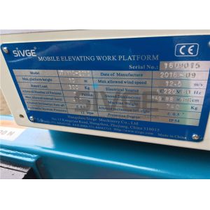 Buy cheap Mobile Lift Platform With 10 Meter Platform , Aluminum Alloy Hydraulic Aerial Lift from wholesalers