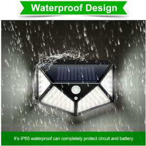 Buy cheap 100 LED PIR Motion Sensor Wall Light Waterproof Solar Powered Sunlight Garden Decoration Solar Lantern Wall Light Luce Solare from wholesalers