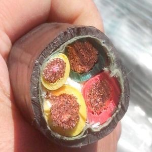 Buy cheap ECHU Cable 0.6/1KV Copper core PVC insulated PVC sheathed flexible power cable control cable (VVR 3x50+1x25) from wholesalers