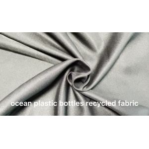 Buy cheap ocean bound plastic bottles recycled 75D pongee Recycled polyester fabric from wholesalers