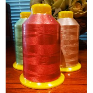 Factory Supply 100D/2 Dyed Pattern High Strength Polyester Sewing Thread
