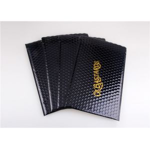 Waterproof Printed Black Metallic Shipping Envelopes , 180x165 #CD-DCD Custom
